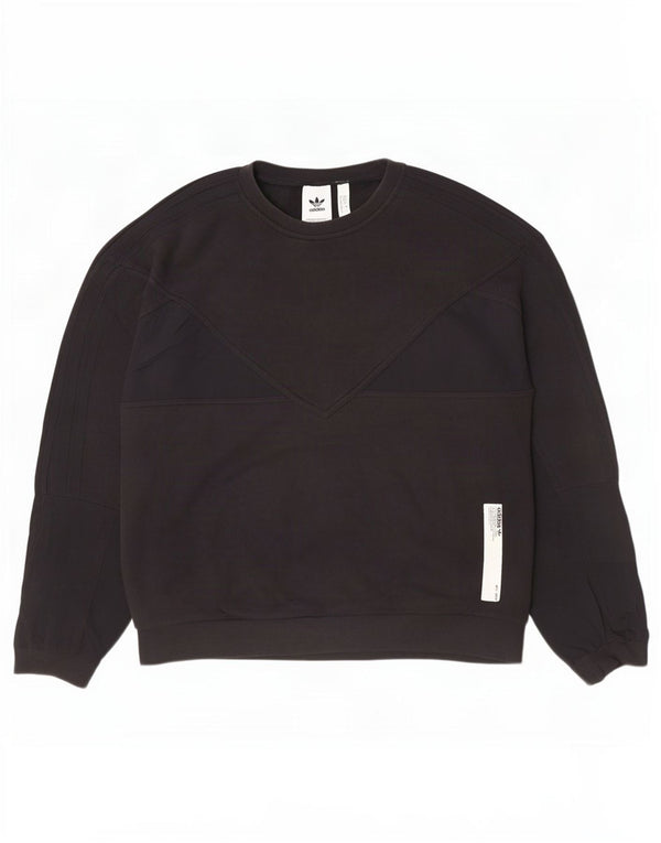 Adidas Hombre Sudadera Jumper Medium Negro Algodón