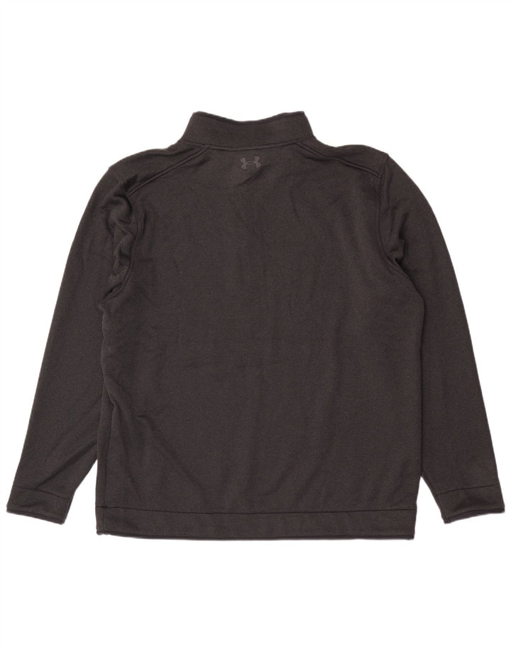 Under Armour Sudadera con cuello y cremallera para hombre Jersey 2XL Poliéster negro
