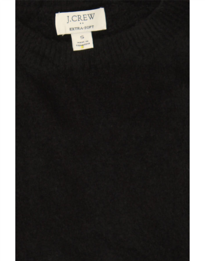 J. CREW Womens Crew Neck Jumper Sweater UK 10 Small Black Polyacrylic Vintage J. Crew and Second-Hand J. Crew from Messina Hembry 
