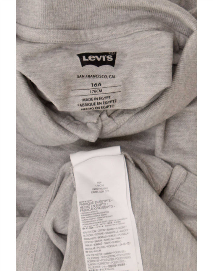 Levi's Polo para niño 15-16 años Algodón moteado gris