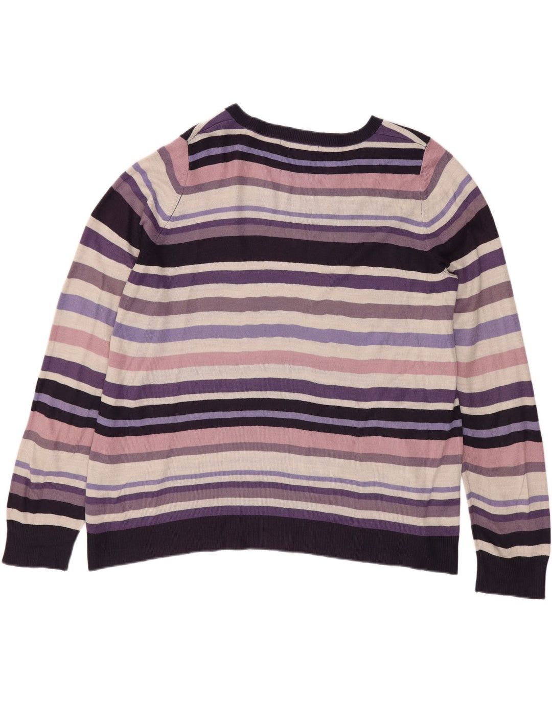 Marks & Spencer Jersey con cuello barco para mujer, talla 40, talla grande, multicolor