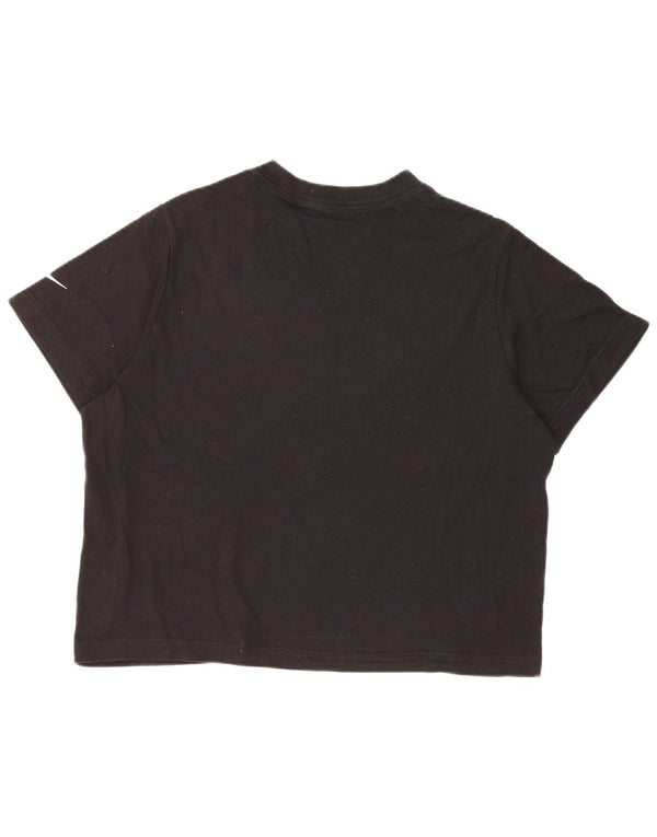 NIKE Camiseta holgada con gráfico corto para niñas 13-14 años XL Negro