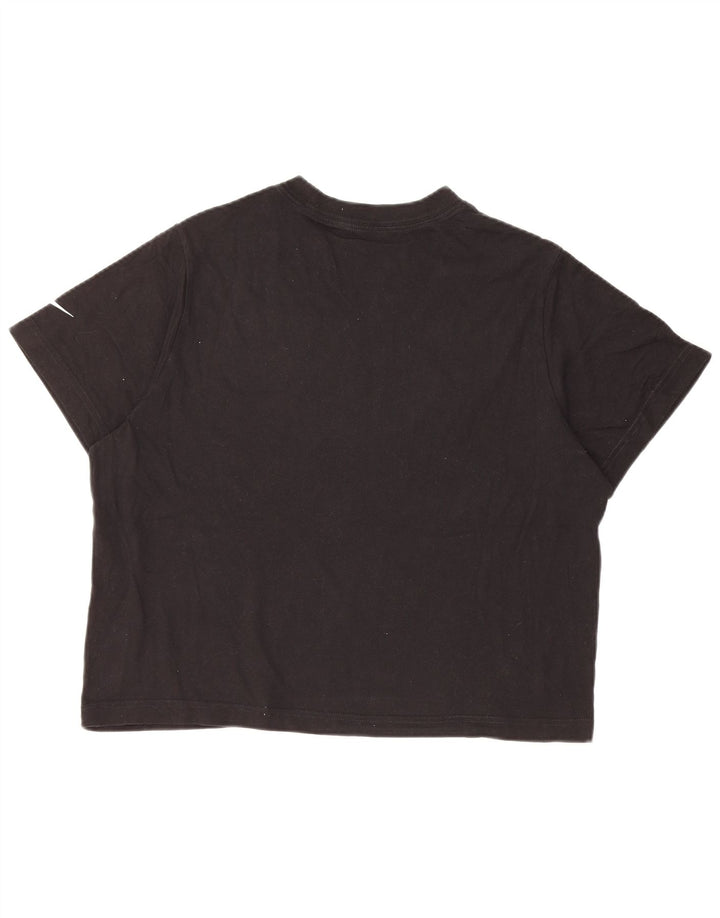 NIKE Camiseta holgada con gráfico corto para niñas 13-14 años XL Negro