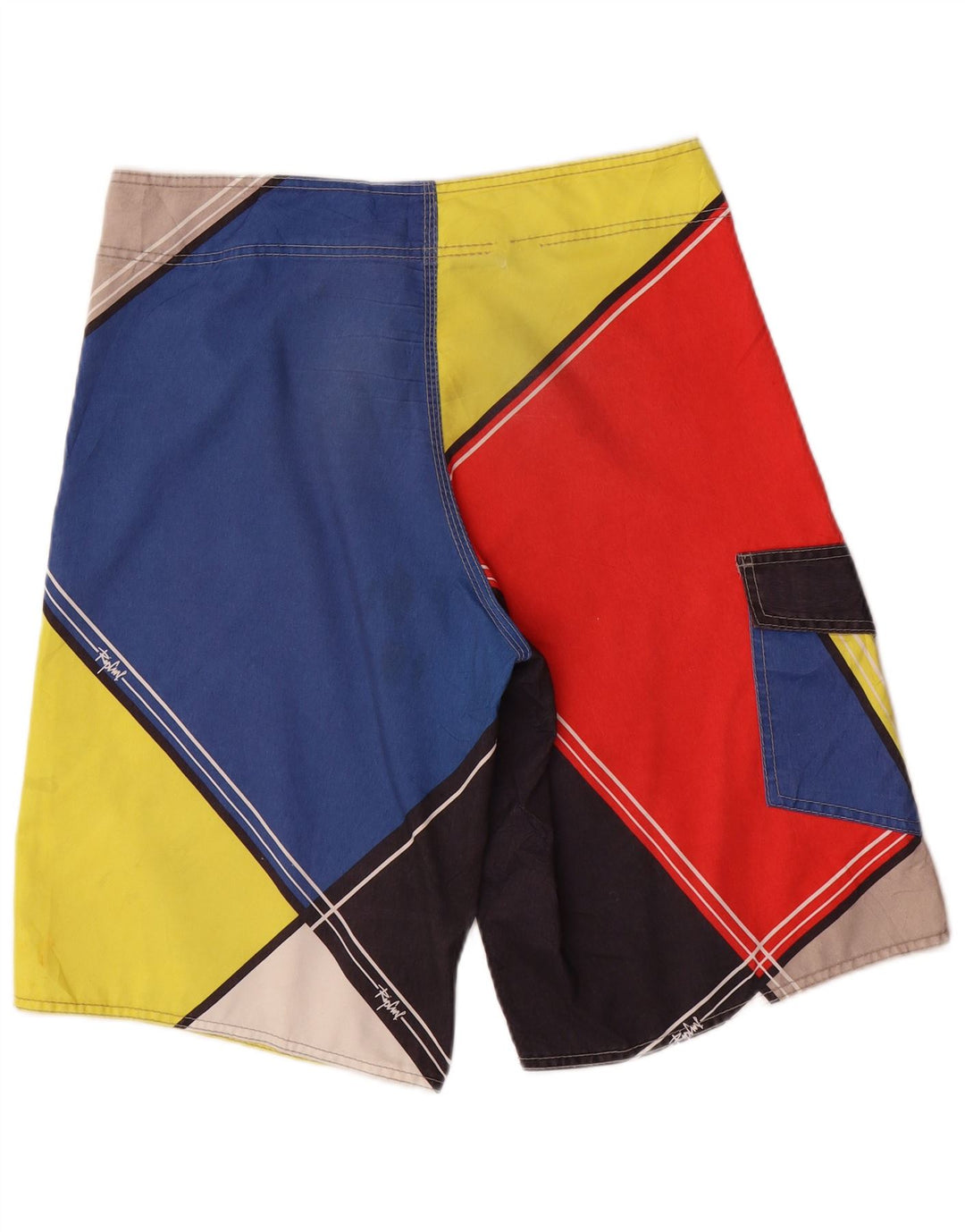 Rip Curl - Bañador para hombre, tamaño mediano, multicolor, poliéster con bloques de color