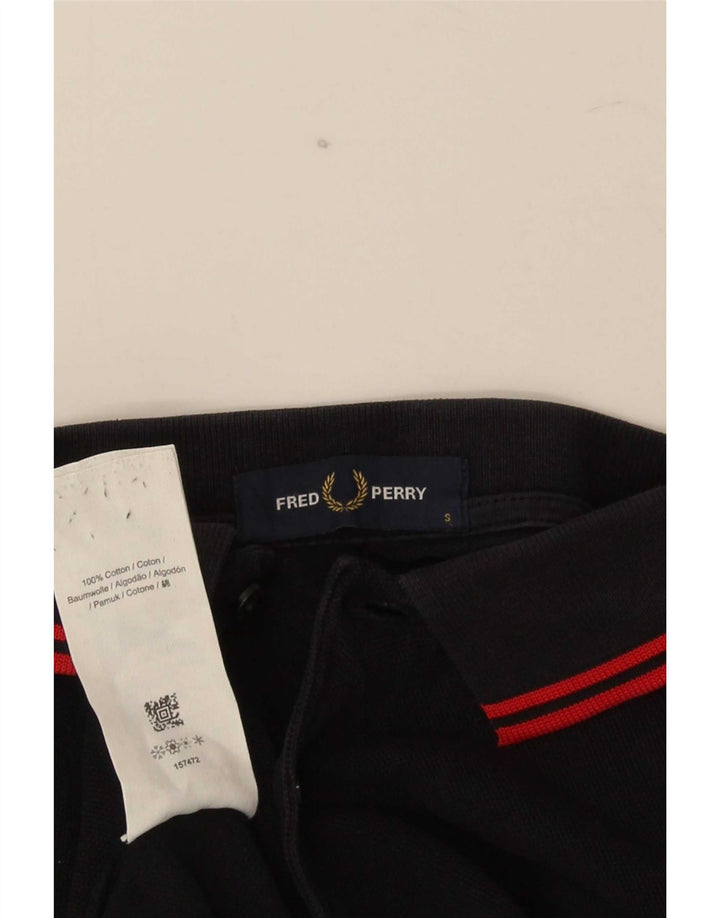Polo Fred Perry Hombre Pequeño Algodón A Rayas Negro