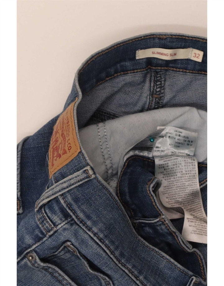 Levi's Vaqueros Slim Adelgazantes Mujer W32 L34 Algodón Azul