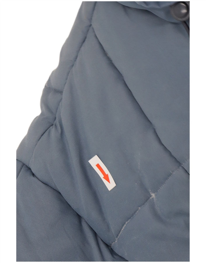 Vintage hombres chaqueta acolchada Reino Unido 40 azul grande