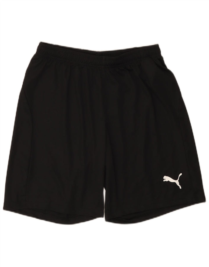 PUMA Pantalones cortos deportivos para hombre Poliéster negro mediano