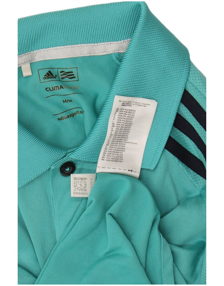 Adidas Mens Climacool Polo Shirt Medium Turquesa Poliéster