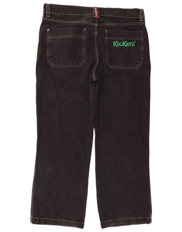 Vaqueros rectos Kickers para hombre W36 L28 Algodón negro