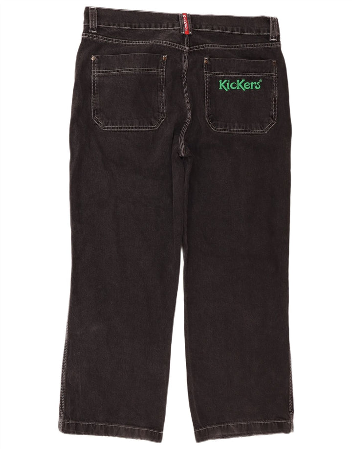 Vaqueros rectos Kickers para hombre W36 L28 Algodón negro