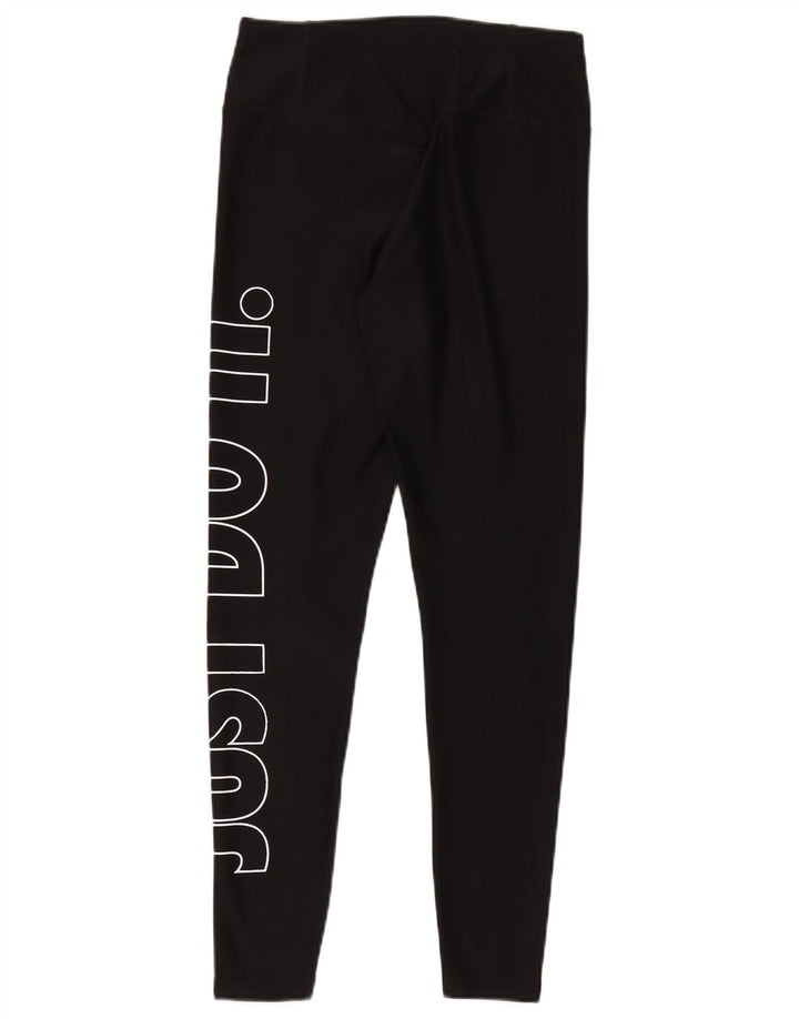 Nike Leggings Dri Fit Graphic para mujer UK 10 Pequeño Poliéster negro