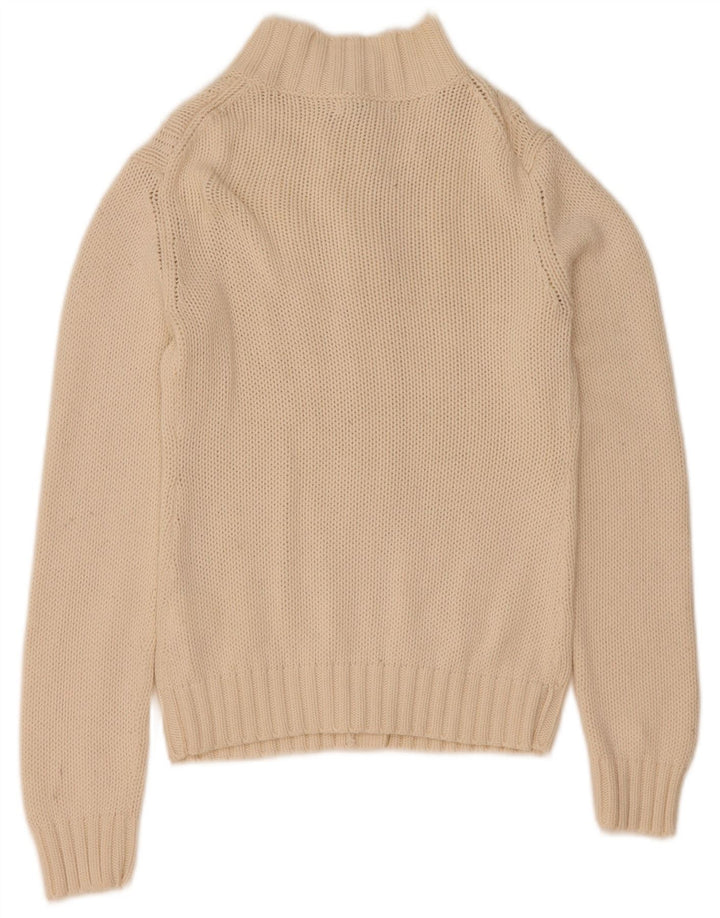 North Sails Cárdigan para mujer, talla 40, talla mediana, algodón blanco roto