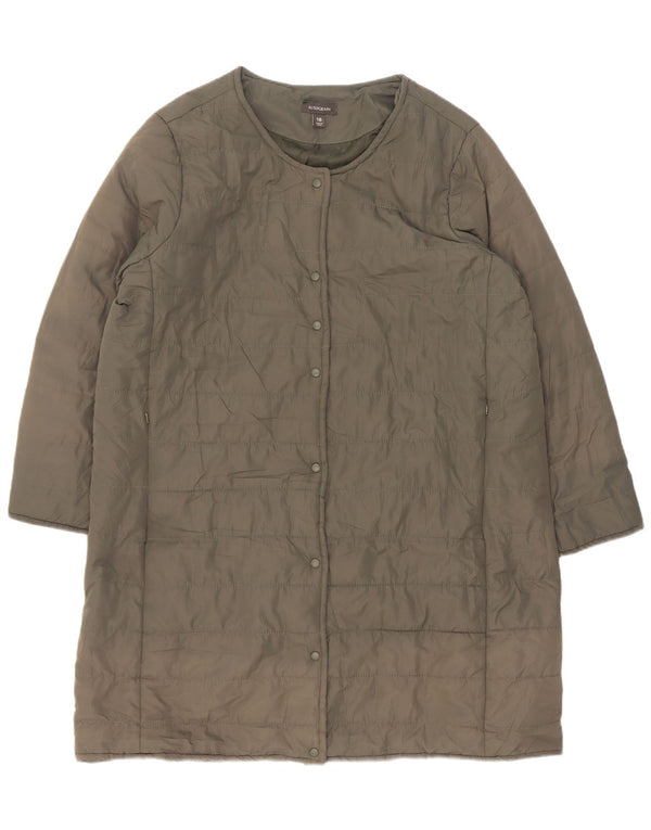 Marks & Spencer Abrigo Acolchado Suelto Autograph para Mujer UK 40 XL Caqui