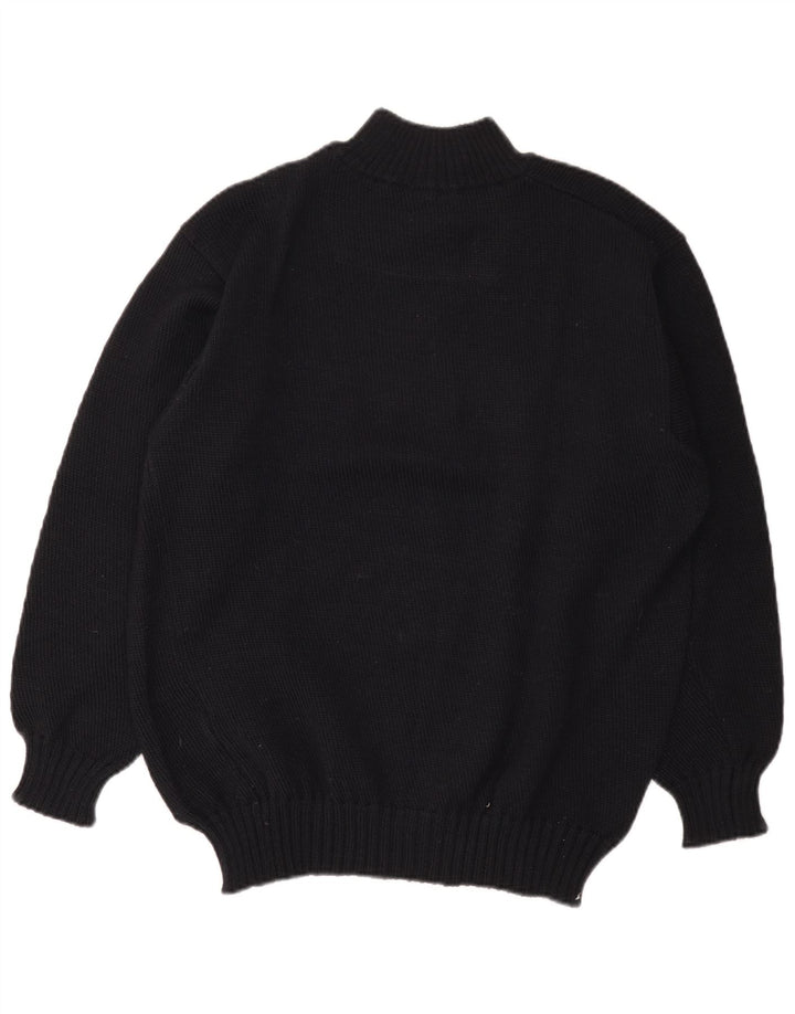Jersey North Sails Hombre Con Cremallera Y Cuello En Lana Color Block Azul Marino Medio