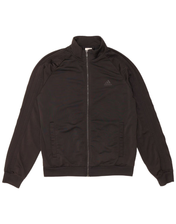 Adidas Hombre Chándal Top Chaqueta Mediano Negro Poliéster
