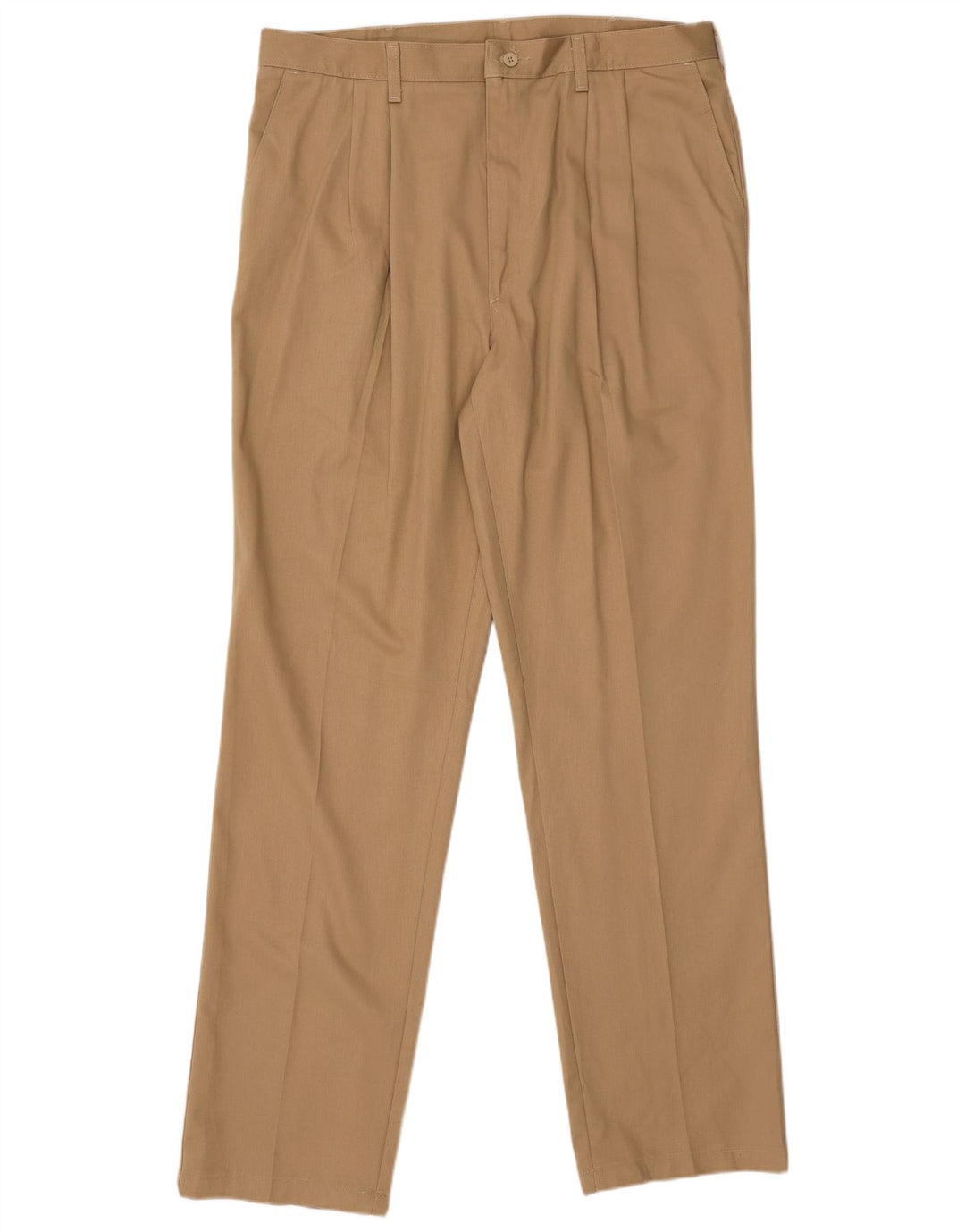WRANGLER Pantalón chino con pinzas para hombre W38 L34 Algodón beige