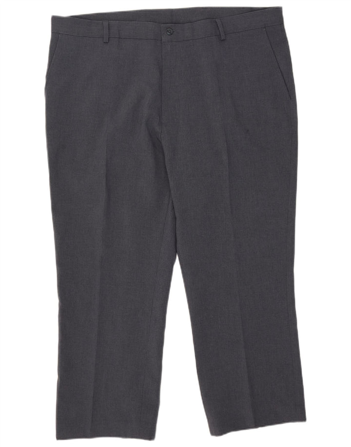 Farah Hombre Pantalones Cortos Rectos W42 L27 Poliéster Gris