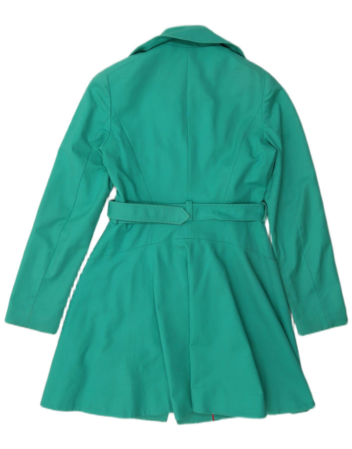 Ted Baker Gabardina para mujer talla 2 pequeña algodón verde
