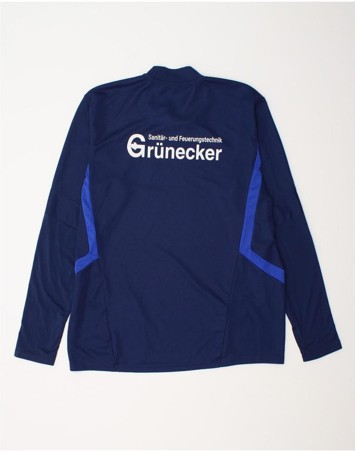 Adidas Mens Climacool Graphic Top Manga Larga XL Azul Marino Poliéster