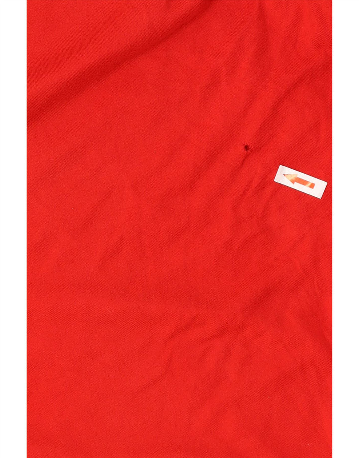 Camiseta Nike de corte regular con gráfico para hombre, parte superior de algodón rojo mediano