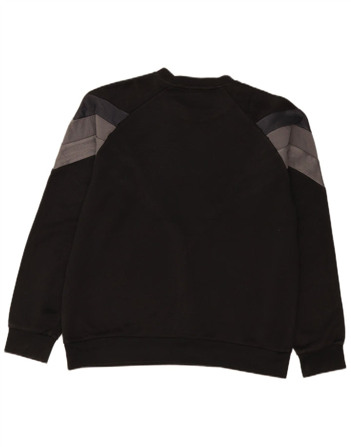 Adidas Hombre Sudadera Gráfica Jersey Grande Negro Colorblock Poliéster