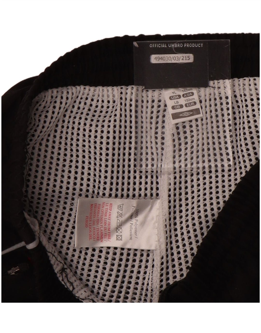 UMBRO Pantalones de chándal para niño Joggers 11-12 años Grande Negro Poliéster