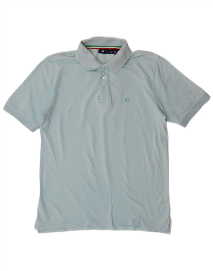 Polo Fila Hombre Algodón Azul Medio