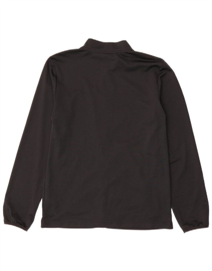 NIKE Boys Dri Fit Chándal Top Chaqueta 13-14 años XL Negro Poliéster