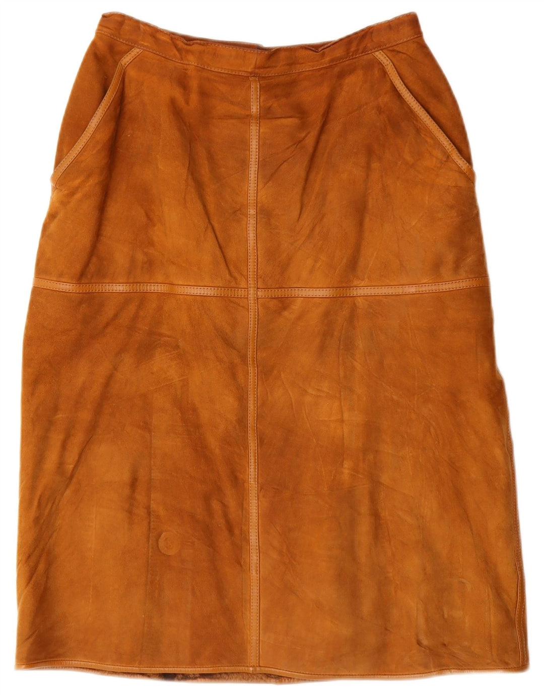 Falda de ante para mujer Lesy IT 46 Large W27 Cuero marrón