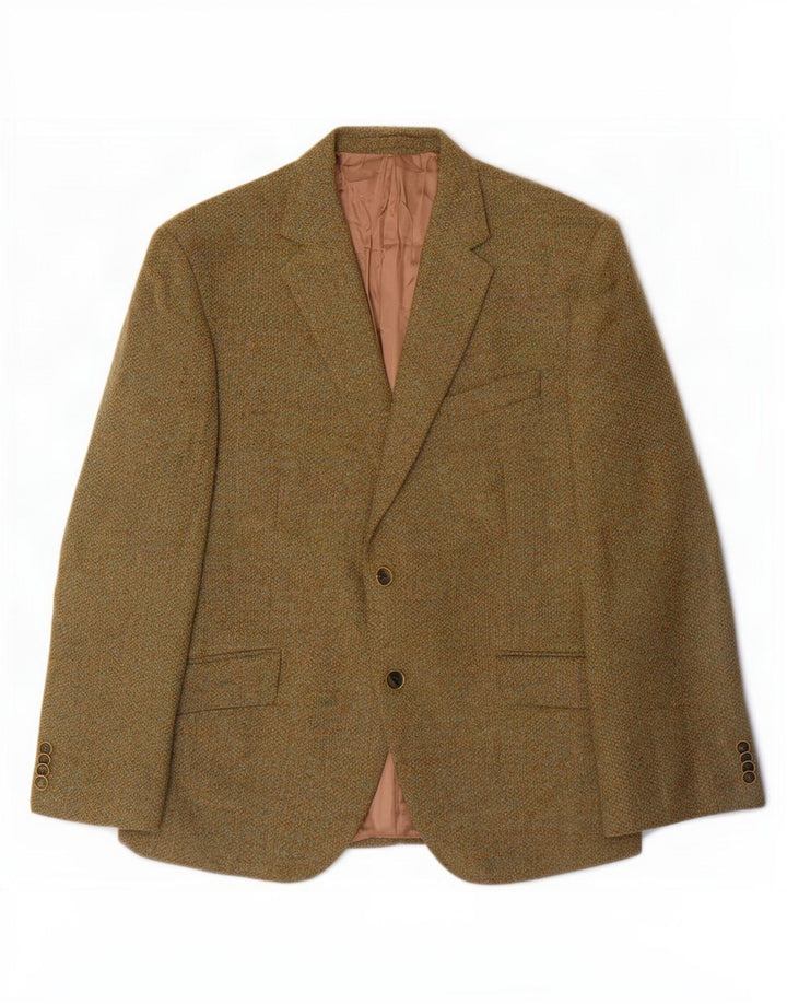 Marks & Spencer Chaqueta tipo blazer de corte regular con 2 botones para hombre UK 38 Medium Khaki