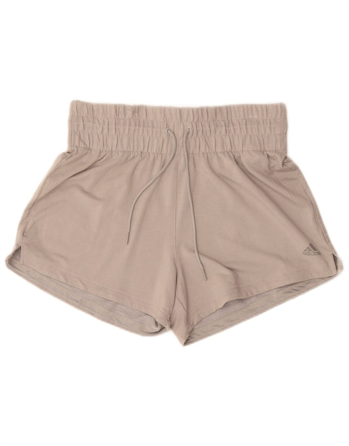 Adidas Pantalones cortos deportivos para mujer UK 44 Poliéster gris medio