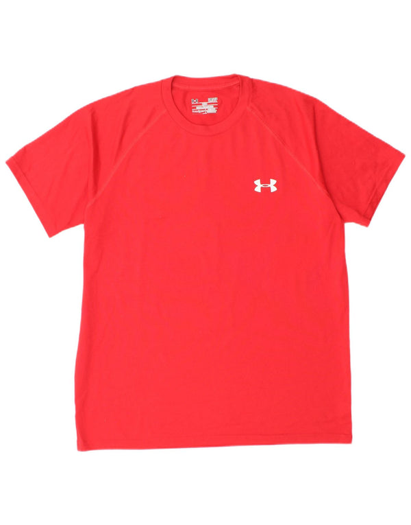 UNDER ARMOUR Camiseta Heat Gear para hombre Top Small Red Poliéster