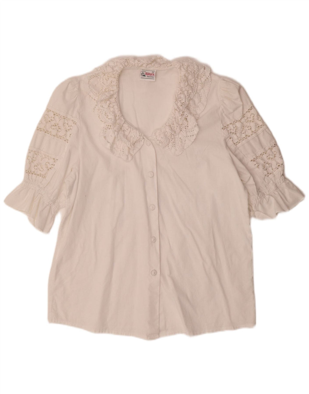 ALPHORN Blusa Mujer IT 40 Medium Blanco