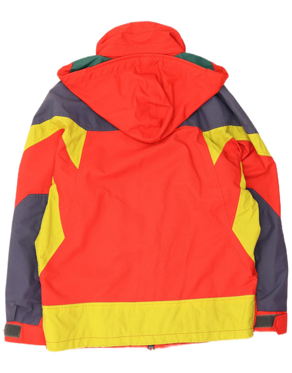 Bailo Chaqueta de esquí acolchada con capucha para hombre Talla 42 XS Rojo Colorblock Sports