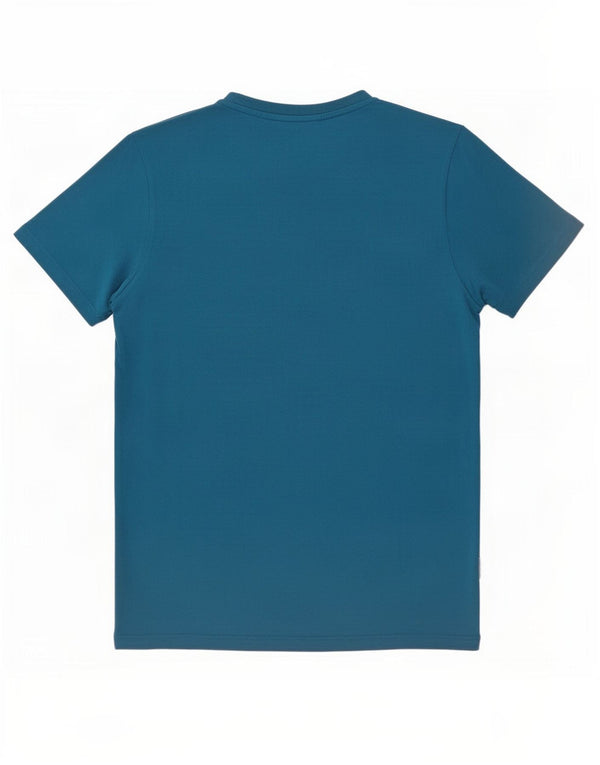 Napapijri Camiseta con gráfico geográfico para hombre Azul medio