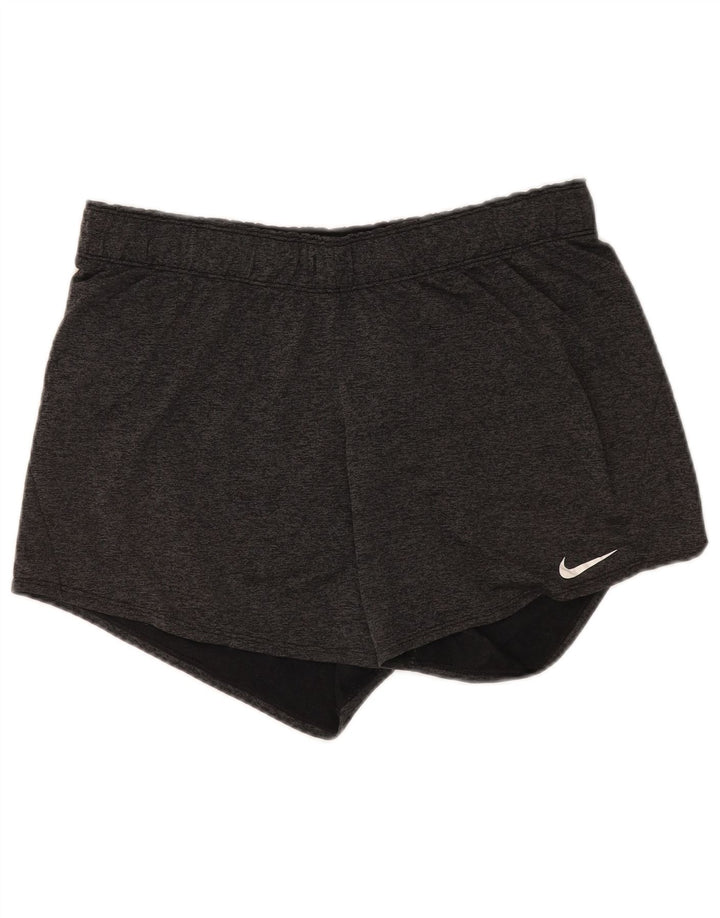 Nike - Pantalones cortos deportivos Dri Fit para hombre, poliéster gris grande