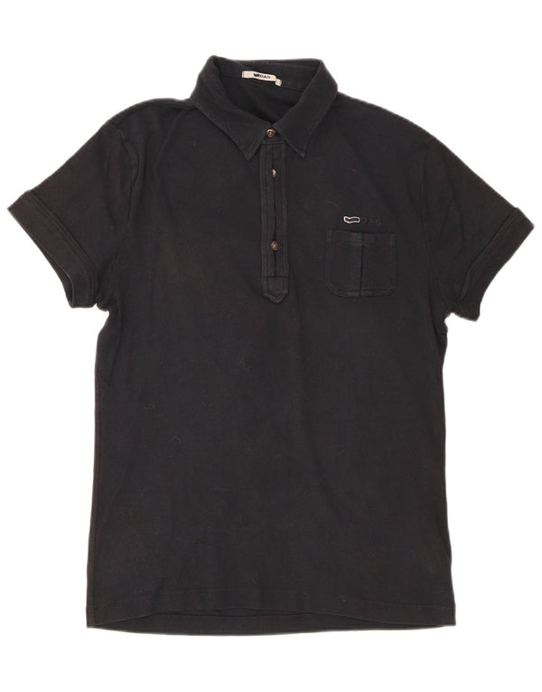 Polo Gas para mujer UK 40 Mediano Algodón negro