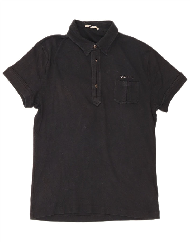 Polo Gas para mujer UK 40 Mediano Algodón negro