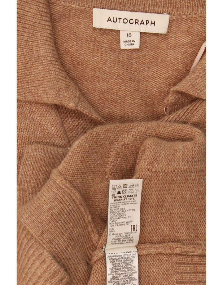 Marks & Spencer - Cárdigan para mujer con autógrafo (talla 40), color beige