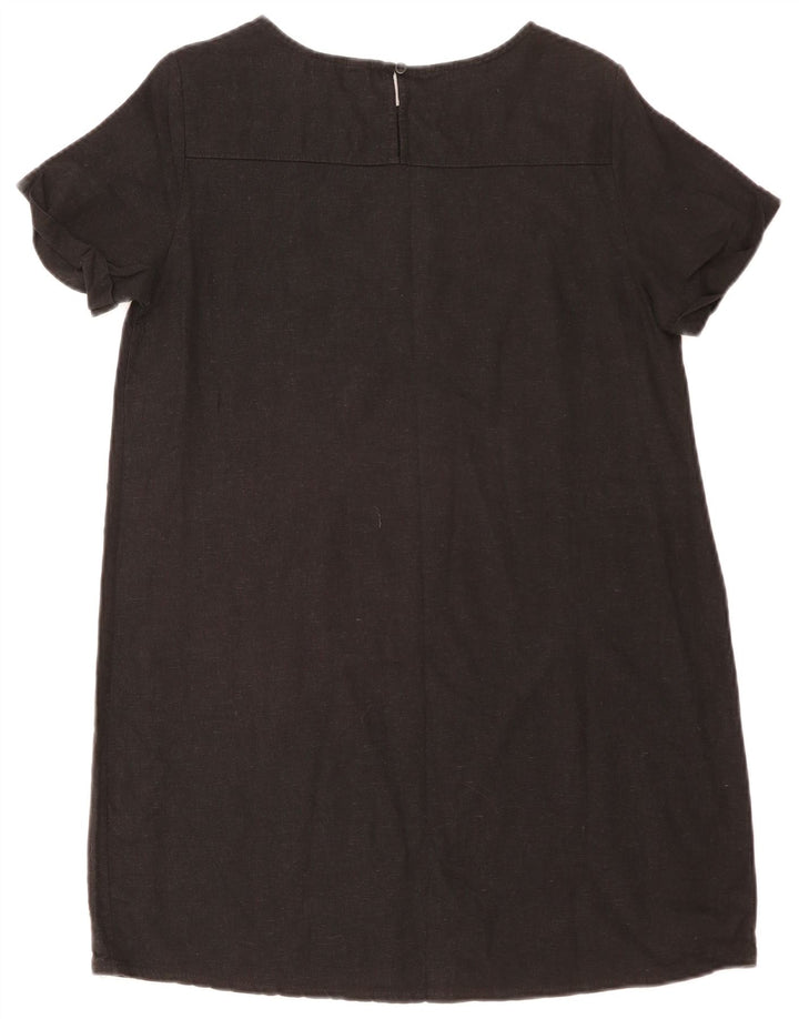 Vestido recto Lipsy para mujer, talla 44, talla mediana, lino negro