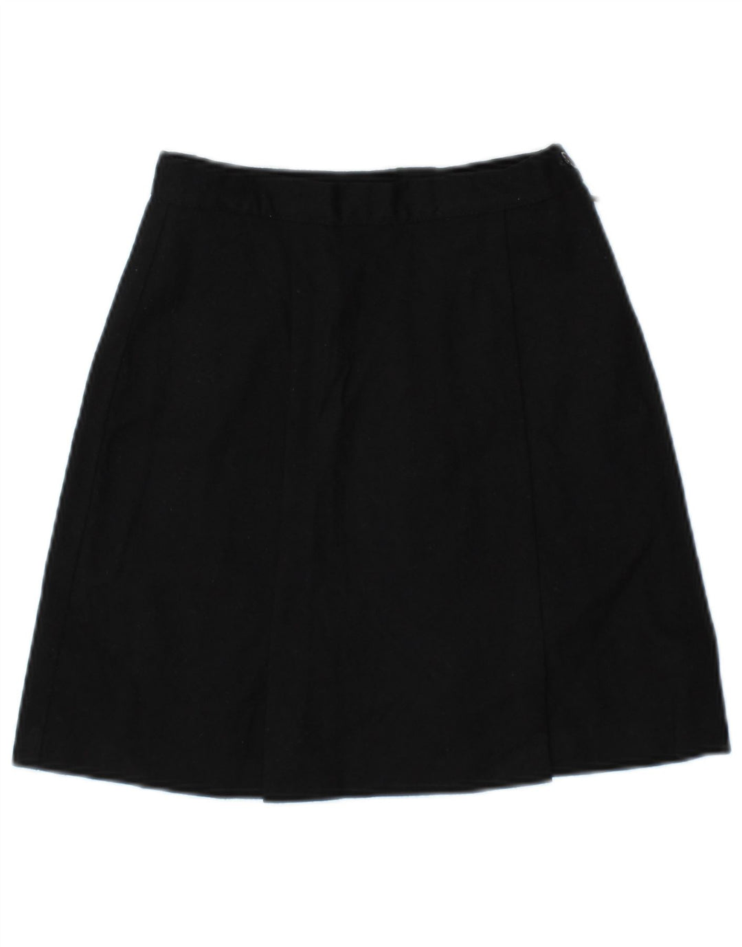 BENETTON Womens A-Line Skirt IT 38 XS W24 Black Wool