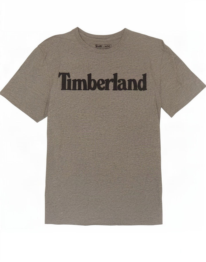 Timberland Camiseta gráfica de ajuste regular para hombre Top de algodón gris medio