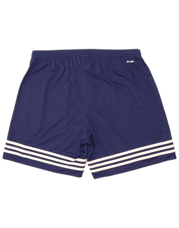 Adidas Mens Climalite Sport Shorts XL Azul Marino Rayas Poliéster