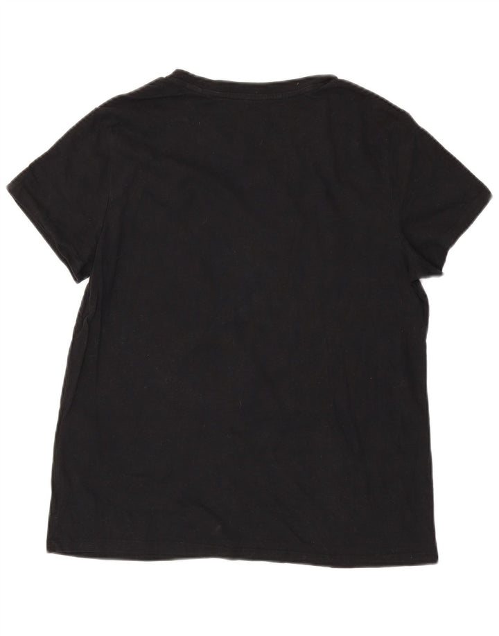 LEVI'S Camiseta para mujer Top UK 12 Medium Black Cotton