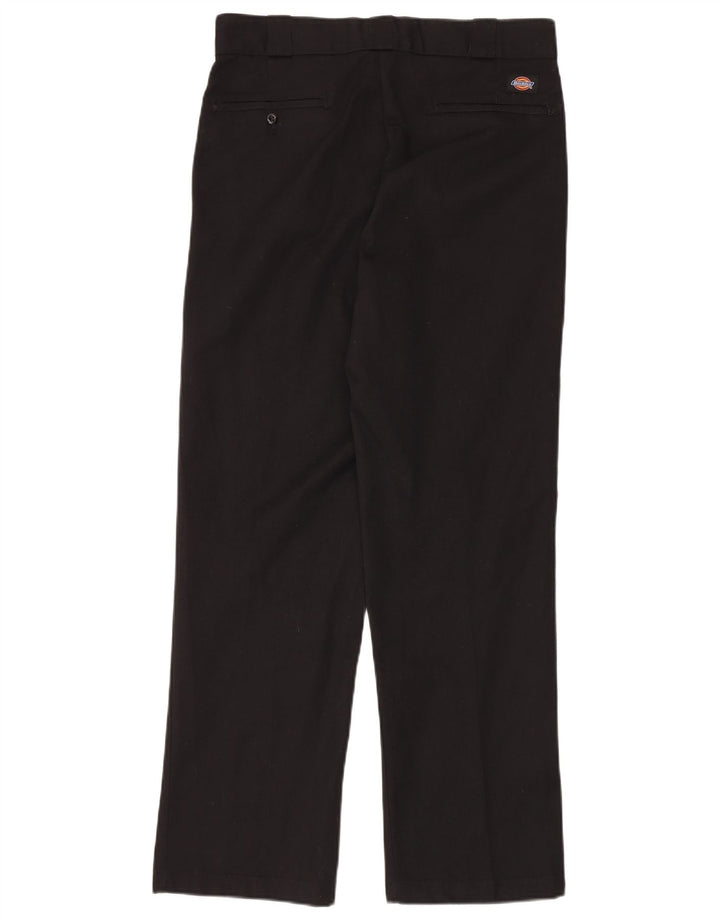 Dickies Pantalón chino recto para hombre W34 L32 Poliéster negro