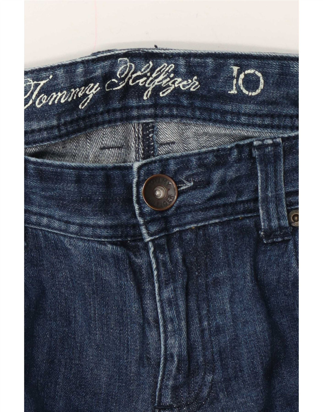 Tommy Hilfiger Jeans Capri para Mujer US 10 Grande W32 L21 Azul