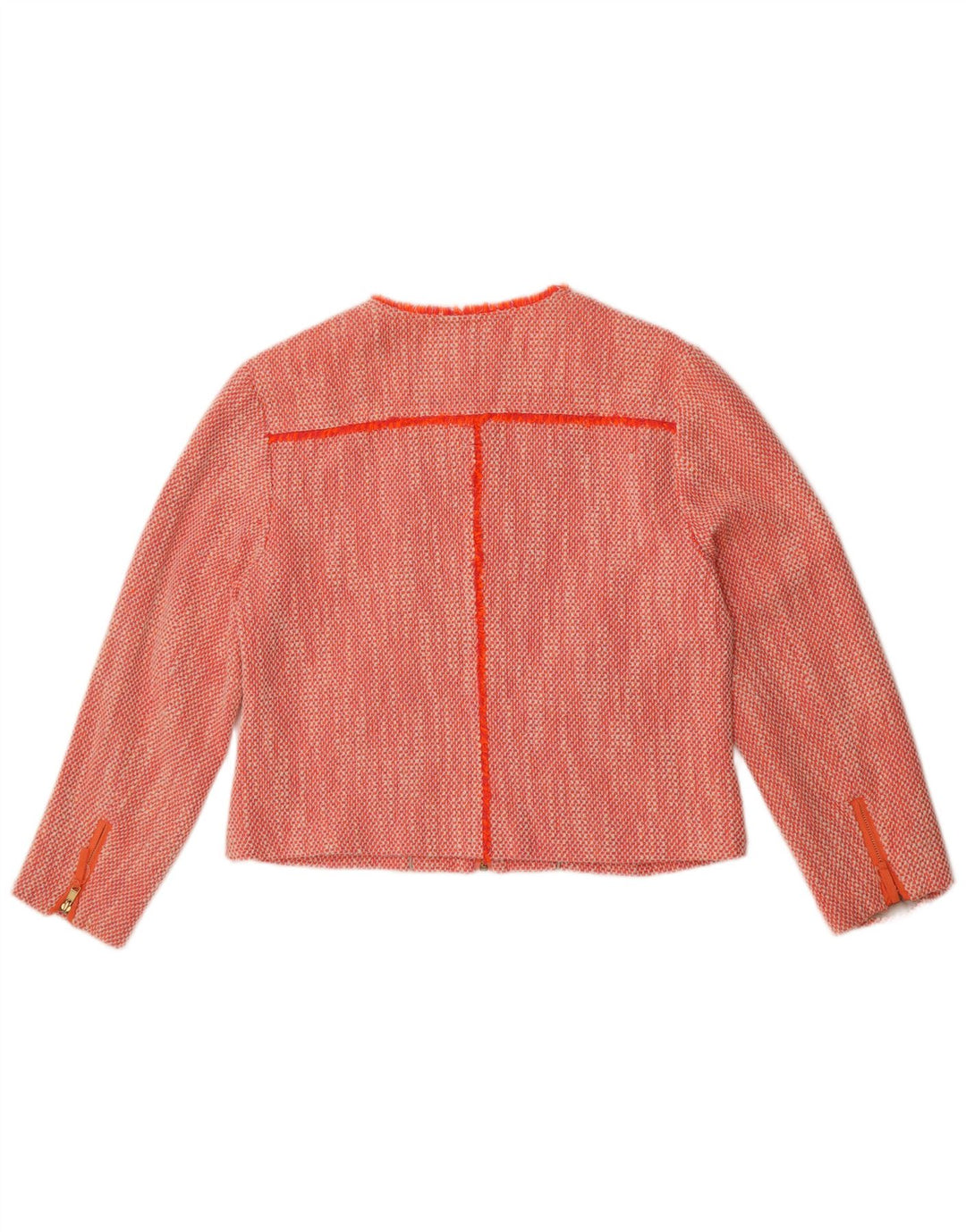 Tommy Hilfiger Chaqueta corta para mujer US 12 Grande Algodón naranja
