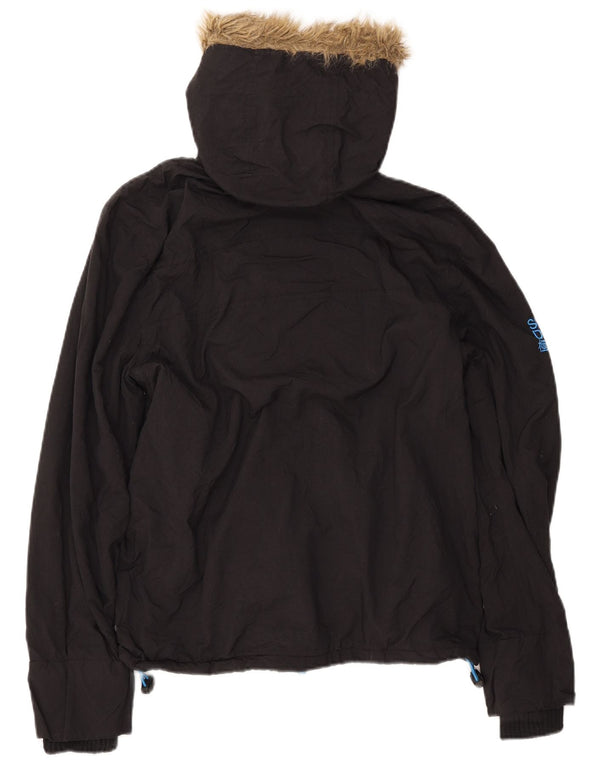 SUPERDRY Chaqueta cortavientos con capucha para hombre Windcheater UK 38 Medium Black