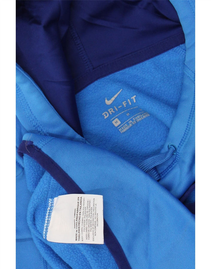 NIKE Sudadera con capucha gráfica para mujer UK 44 Poliéster azul medio